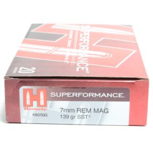 Hornady 7mm Rem Mag 139 Grain SST (Super Shock Tip) Superformance (20)