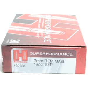 Hornady 7mm Rem Mag 162 Grain SST (Super Shock Tip) Superformance (20)