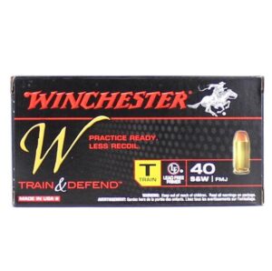 Winchester 40 S&W 180 Gr Train & Defend FMJ (50)