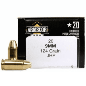 Armscor 9mm 124 Gr JHP (20)