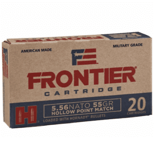 Frontier 5.56 Nato 55 Gr Hornady Hollow Point Match (20)