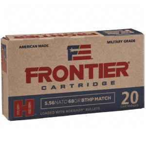 Frontier 5.56 Nato 68 Gr Hornady Boat Tail Hollow Point Match (20)