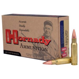 Hornady 6.8mm Rem SPC 110 Grain Hollow Point Boat Tail With Cannelure (20)