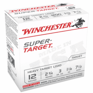 Win Shotshell 12 Ga 1 1/8 Oz #7.5 2 3/4" 3Dr Super Target 1200 Fps (25)