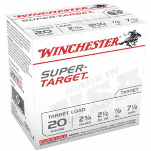 Winchester 20 Gauge 2 3/4" 7/8 oz 7 1/2 Shot Super Target (25)