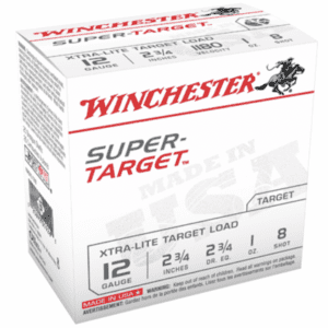 Win Shotshell 12 Ga 1 Oz. #8 2 3/4" Super Target 1180 Fps (25)