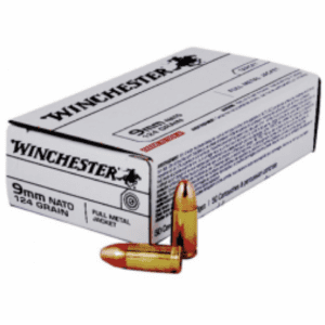 Winchester 9mm NATO 124 Gr FMJ (50)