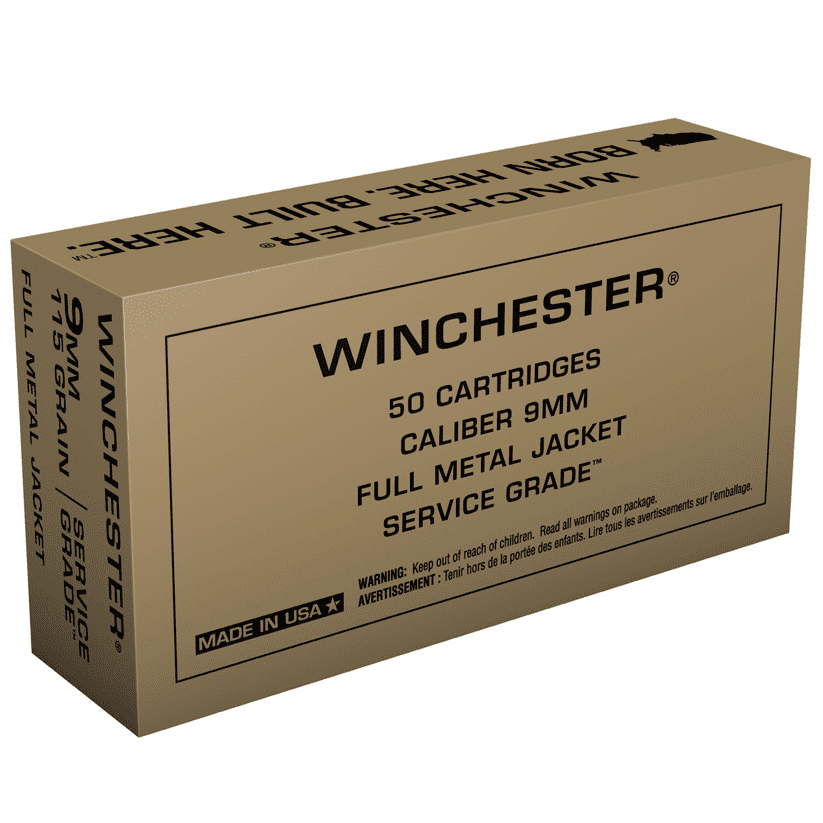 winchester 9mm ammo 50 rounds