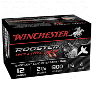 Winchester 12 Gauge 2.75" 1-1/4 oz 4 Shot Rooster XR (15)
