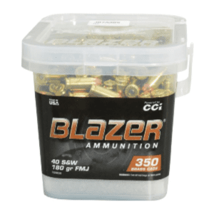 CCI Blazer Brass 40 S&W 180 Gr FMJ-FN (350) Bucket