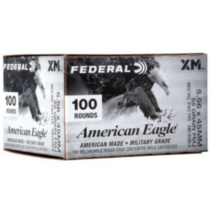 Federal 5.56 55 Gr. FMJ XM193 American Eagle 100 Rounds