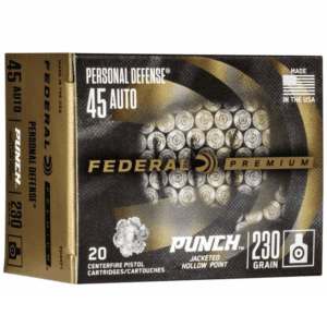 Federal 45 Auto 230 Gr JHP (20) Personal Defense "Punch"