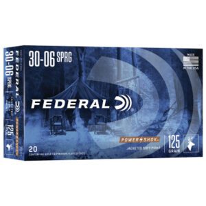 Federal 30-06 Springfield 125 Gr Soft Point Power Shok (20)