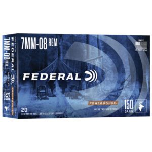 Federal 7mm-08 Remington 150 Gr Soft Point Power Shok (20)
