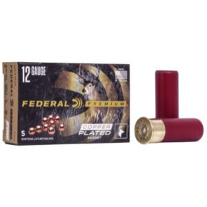 Federal 12 Gauge Premium 2.75" 00 Buckshot (5) 9 Pellets Copper Plated